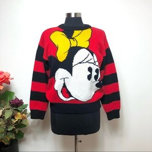 Vintage Mickey Minnie Mouse Sweater - Size Medium